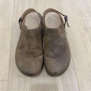 Dansko Brown Leather Mules